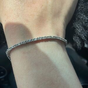 Cubic zirconium tennis bracelet